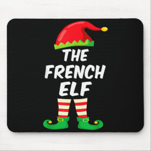 The French Elf Family Matching Funny Christmas Cos Mouse Mat