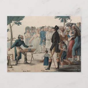The French Magician or Illusionist Antique Print Postcard