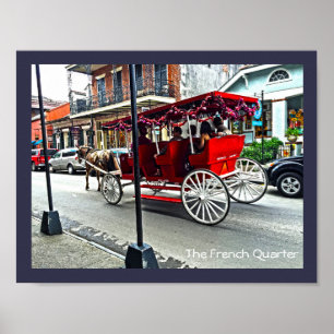 The French Quarter   Buggy Ride in Colour Poster