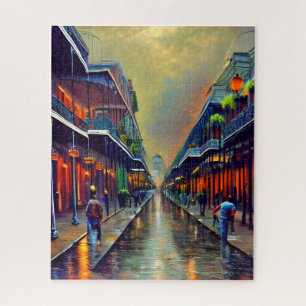 The French Quarter Digital Painting  Jigsaw Puzzle