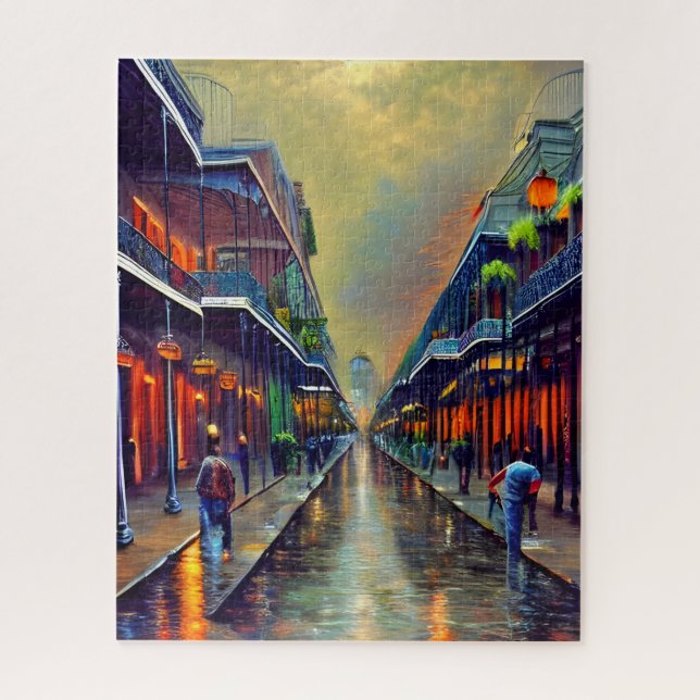 The French Quarter Digital Painting  Jigsaw Puzzle (Vertical)