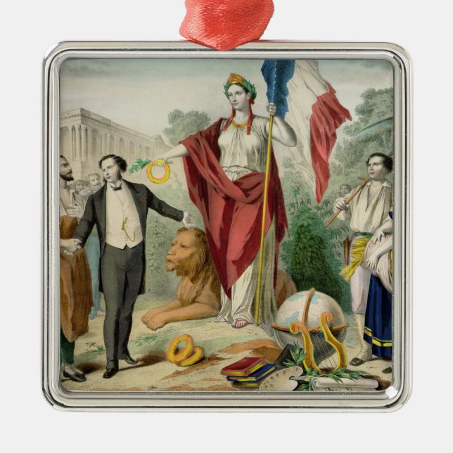 The French Republic Metal Tree Decoration (Front)
