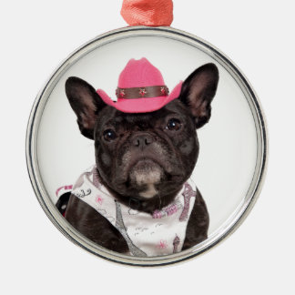 The Frenchie Metal Tree Decoration