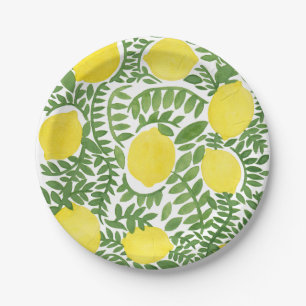 The Fresh Lemon Tree Paper Plate