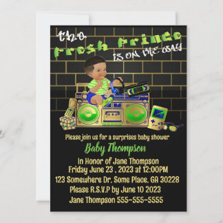 The Fresh Prince is on the way Invitation