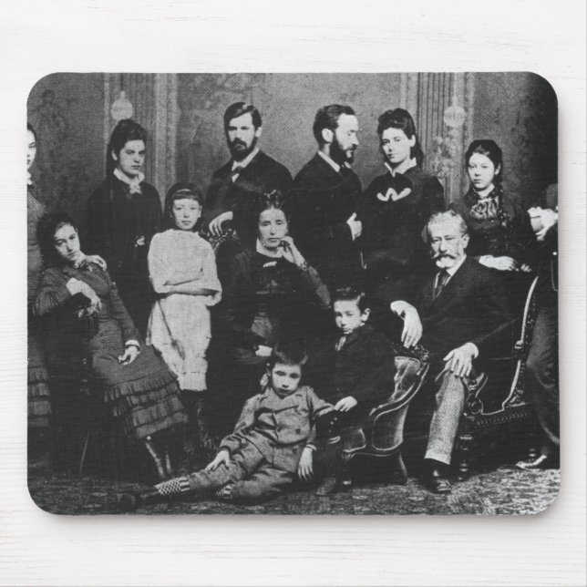 The Freud Family, c.1876 Mouse Mat (Front)