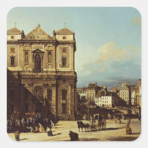 The Freyung in Vienna, view from the Northwest, c. Square Sticker