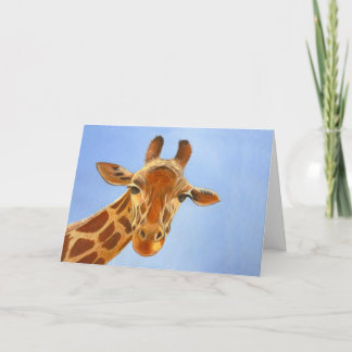 The Friendly Giraffe Greetings Card