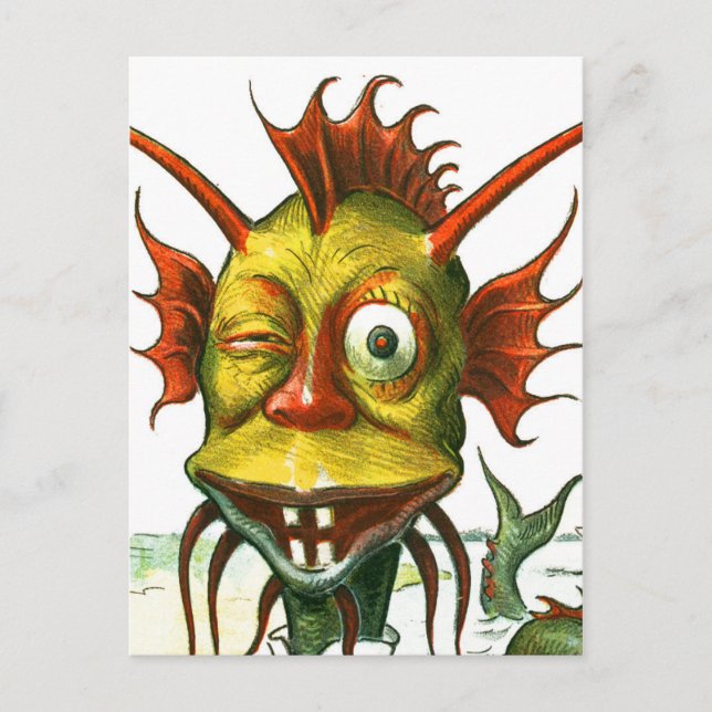 The Friendly Sea Monster Postcard (Front)