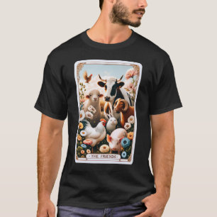 The Friends Tarot Card Vegan Vegetarian Animal T-Shirt