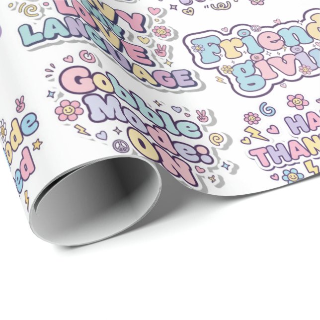 The Friendsgiving Feast Wrapping Paper (Roll Corner)