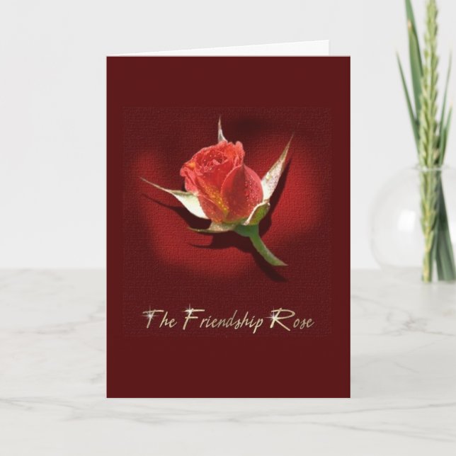 The Friendship Rose Card (Front)
