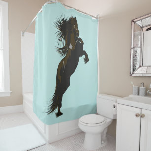The Friesian Horse - Shower Curtain