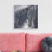 The Friesian Horse - Wrapped Canvas