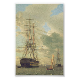 The Frigate at Anchor in the Roads Photo Print