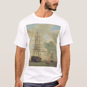 The Frigate at Anchor in the Roads T-Shirt