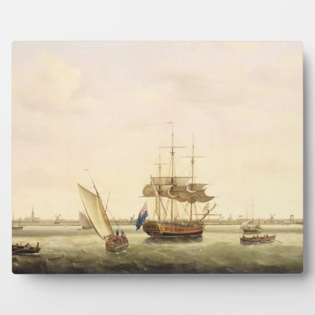 The Frigate 'Surprise' at Anchor off Great Yarmout Plaque (Front)