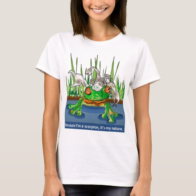 The Frog and Scorpion T-Shirt (Front)