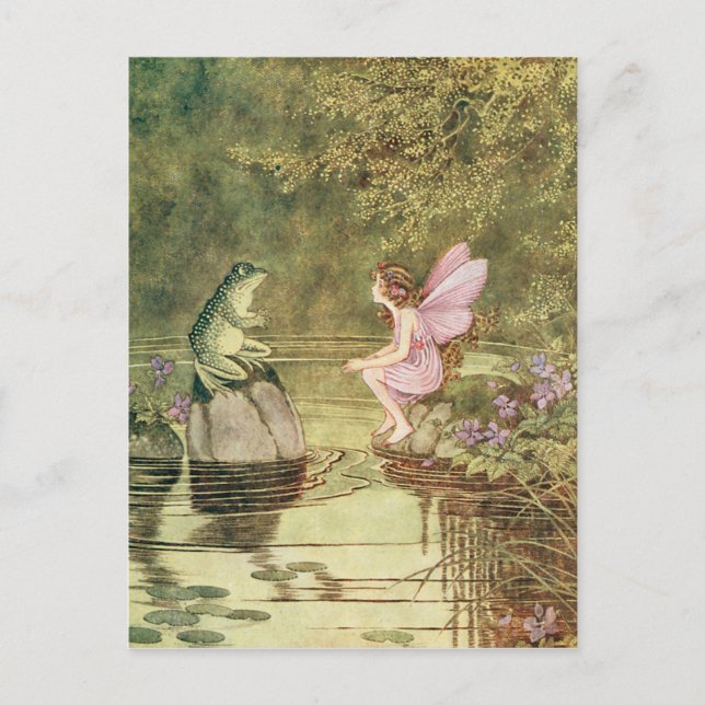 The Frog and the Fairy Postcard (Front)
