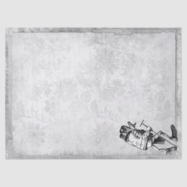 The Frog from Alice in Wonderland Decoupage Tissue Paper (Front)