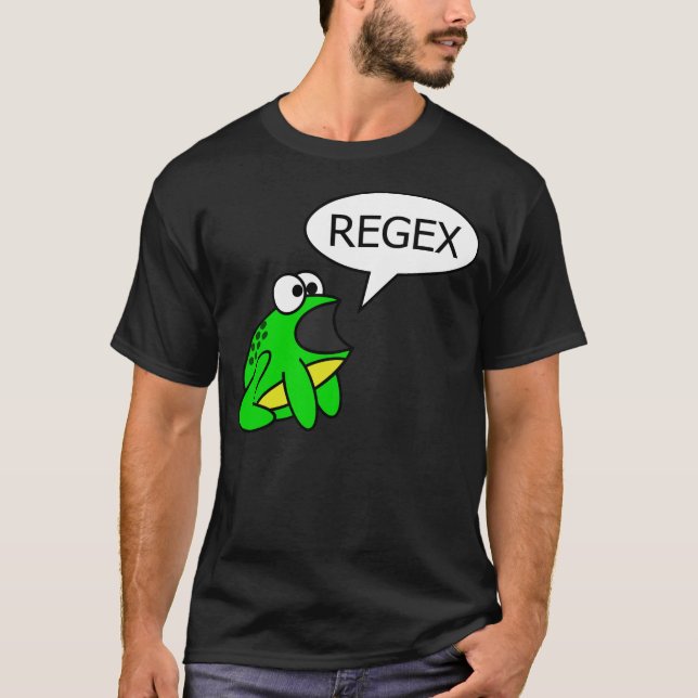 The Frog Says "Regex" T-Shirt (Front)