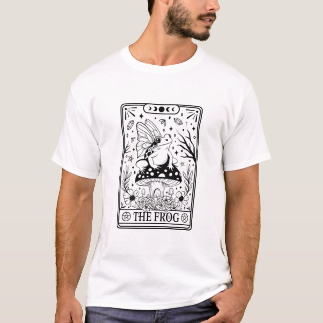 The Frog Tarot Card  T-Shirt (Front)