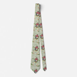 The Frog's Anatomy Illustration Tie