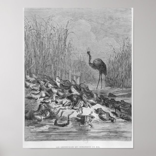 The frogs asking for a king, poster (Front)