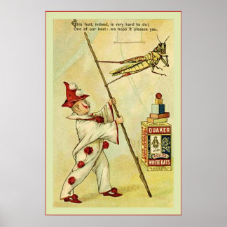 The Frolie Grasshopper Circus ~ Vintage Poster