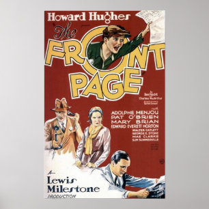 The Front Page 1931 vintage movie poster