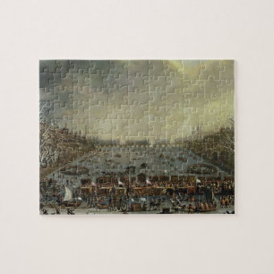 The Frost Fair of the winter of 1683-4 on the Tham Jigsaw Puzzle
