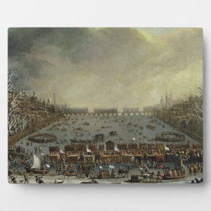 The Frost Fair of the winter of 1683-4 on the Tham Plaque