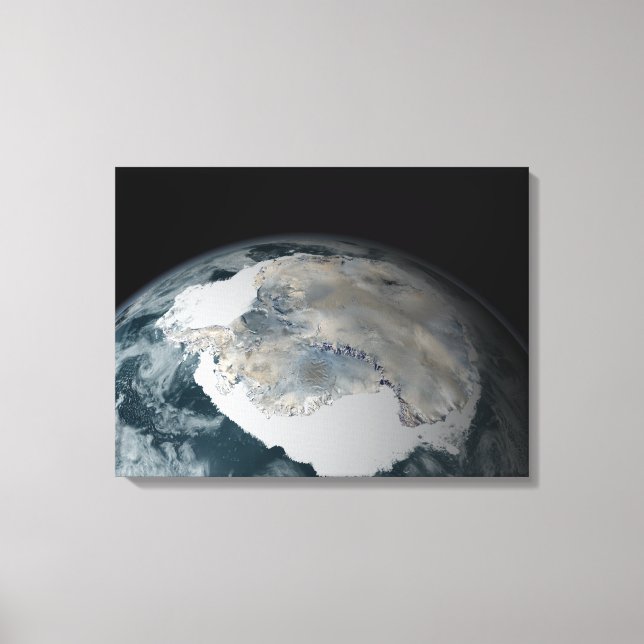 The frozen continent of Antarctica Canvas Print (Front)