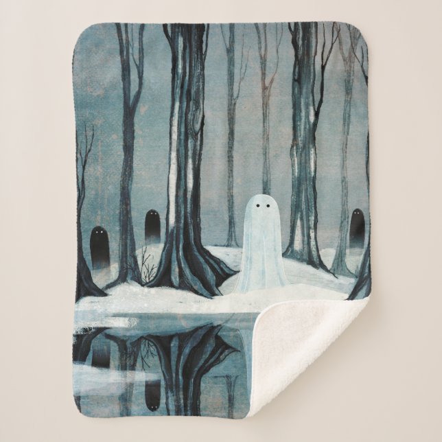 The Frozen Lake Sherpa Blanket (Front)