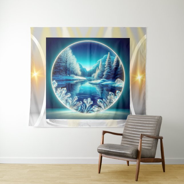 The Frozen Mirror Tapestry (In Situ (Horizontal))
