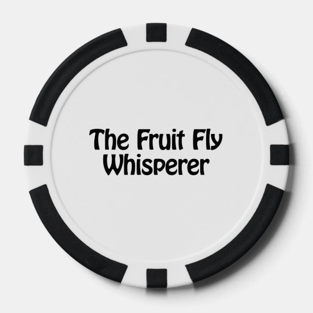 the fruit fly whisperer poker chips (Front)