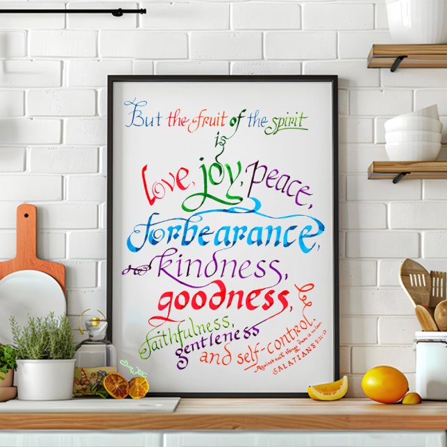 The Fruit of the Spirit Bible Verse Poster (Creator Uploaded)