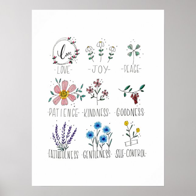 The Fruit of the Spirit Galatians 5:22-23 Poster (Front)