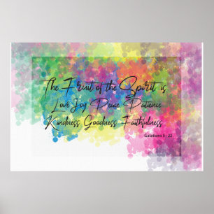 The Fruit of the Spirit - Galatians 5 Poster