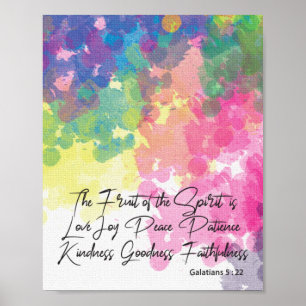 The Fruit of the Spirit - Galatians 5 Poster