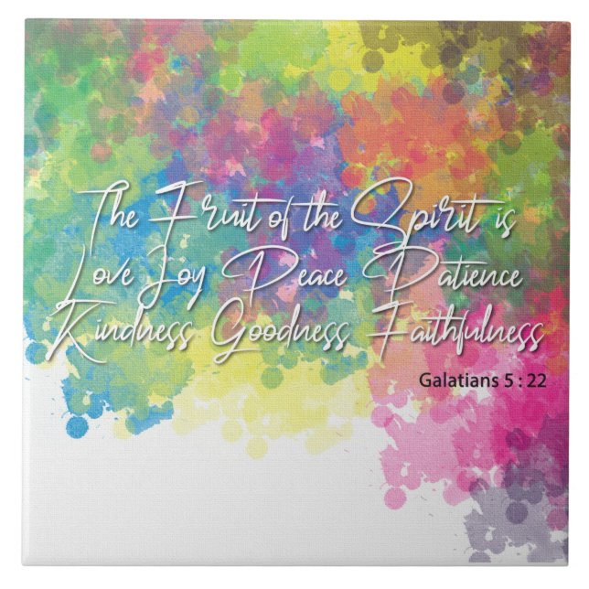 The Fruit of the Spirit - Galatians 5 Tile (Front)