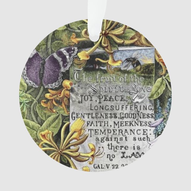 The Fruit Of The Spirit Ornament (Front)