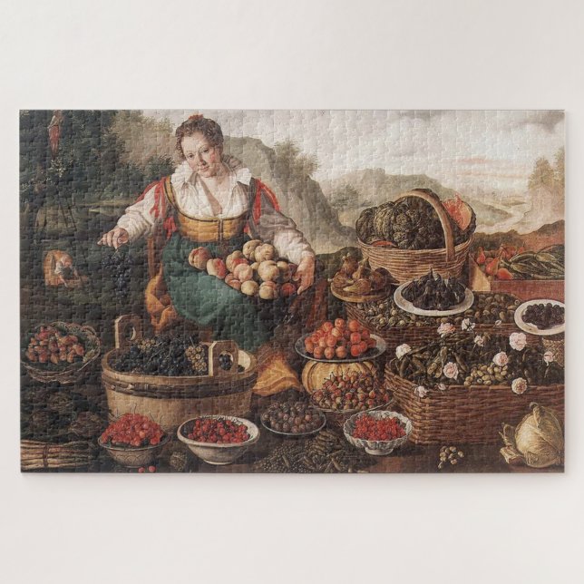 The Fruit Seller by Vincenzo Campi Painting Jigsaw Puzzle (Horizontal)