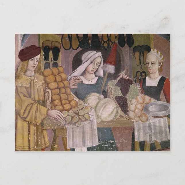 The Fruit Sellers' Stand Postcard (Front)