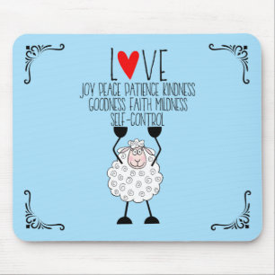 “The Fruitages of the Spirit” Sheep  Mouse Mat