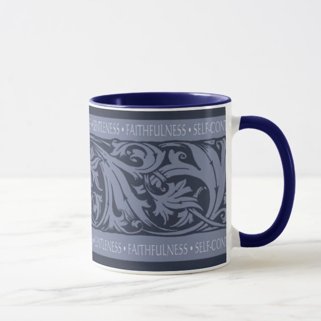 the Fruits of the Spirit  - Blue Mug (Right)