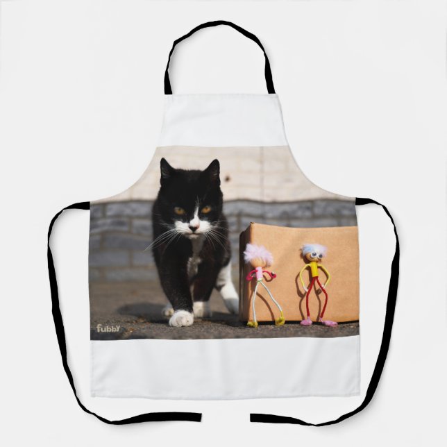 The Fubby's hide from the cat Ping. Apron (Front)