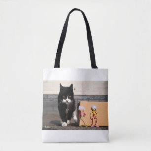 The Fubby's hide from the cat Ping. Tote Bag