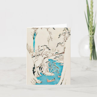 The Fuji River in Snow Card