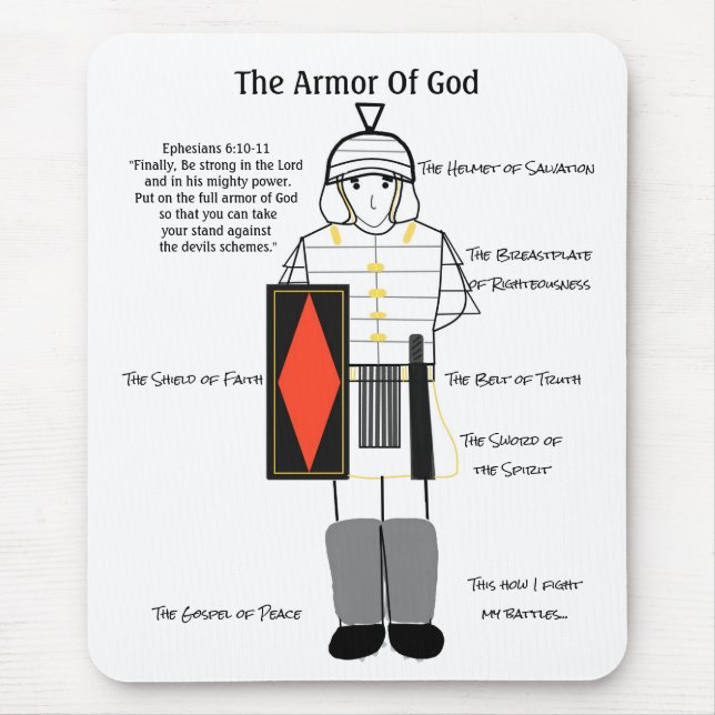 The Full Armour of God Mouse Pad (Front)